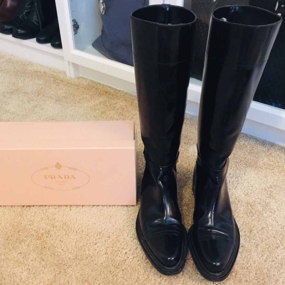 Prada Long Riding Boots